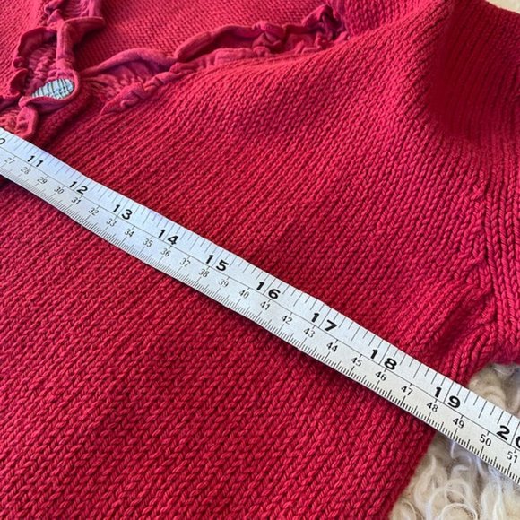 PURE Handknit Cotton Cardigan (S/M) - Picture 6 of 7